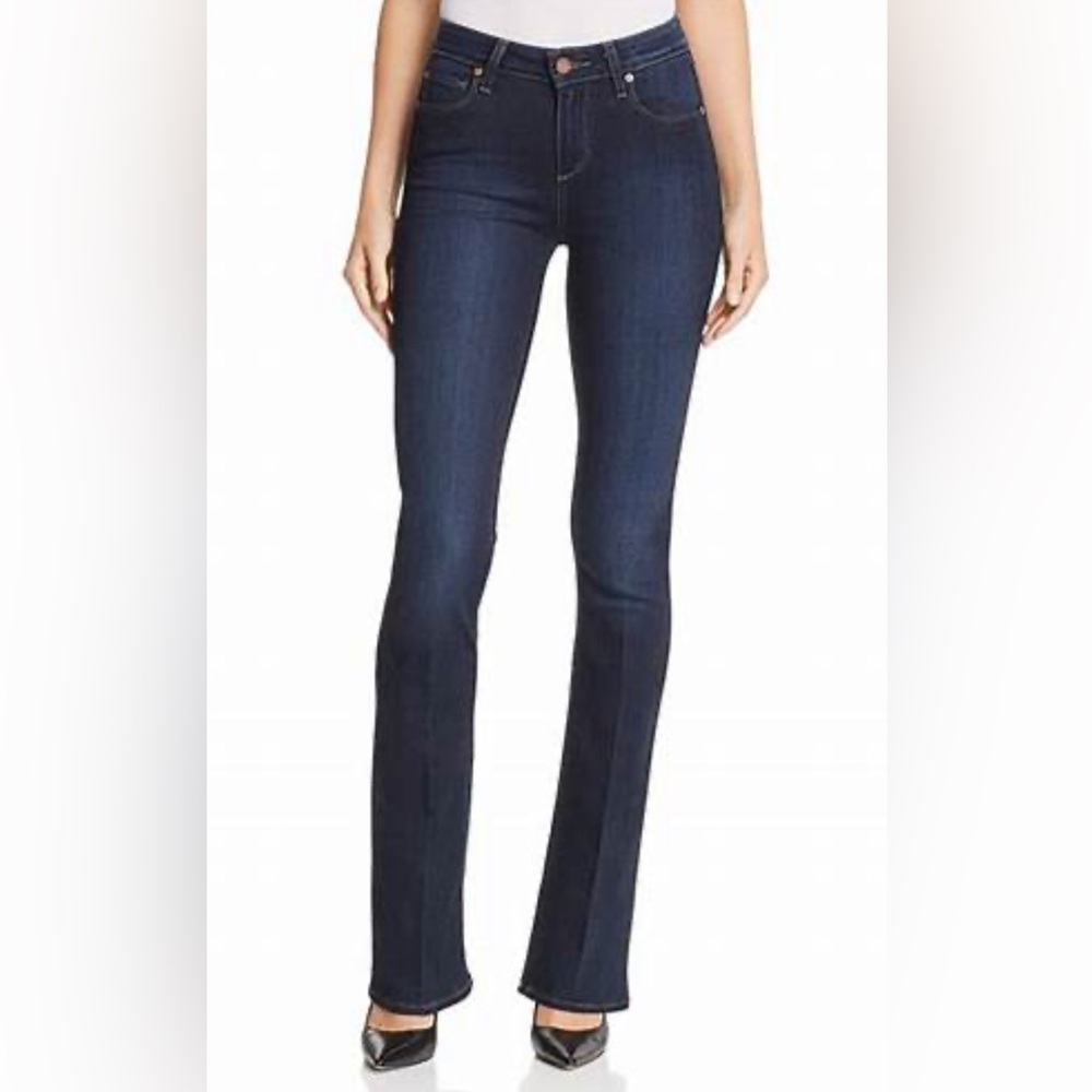 PAIGE Blue Boot Cut Jeans with Classic Style